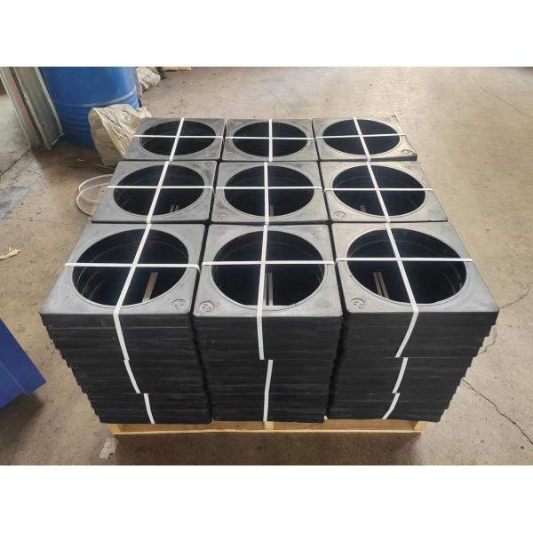 Black rubber base weight for traffic cones