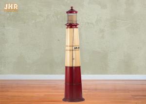 Lighthouse Shape Wood Cabinet Decorative Wooden Cabinet MDF Storage Cabinets Red Color