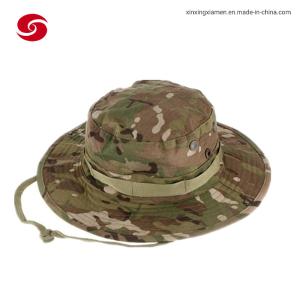                                 Cotton Outdoor Multicam Camouflage Military Cap Wide Brim Hat             