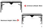 Multipurpose Folding Aluminum Platform Compact Ladder Stools Structure