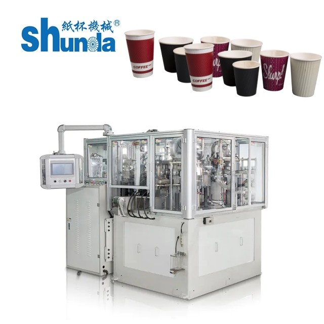 Ultrasonic And Hot Air Heating Sealing Beverage Paper Container Making Machine Voltage 220v/380v