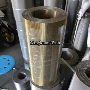 Best High Carbon Steel With Brass Coated (Gold Color) Reverse Dutch Wire Mesh Net For Plastic wholesale