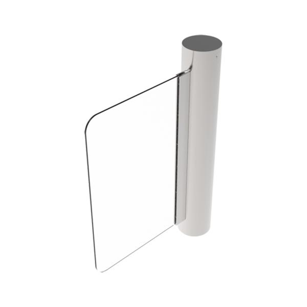 SUS304 900mm Flap Barrier Gate Cylindrical Swing Turnstile With Servo Motor