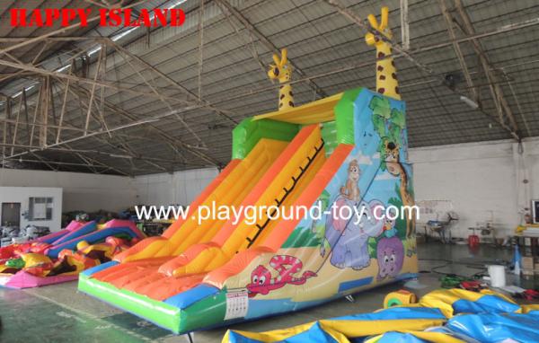 Cheap 0.55mm Polato PVC Kids Inflatable Bouncer , Toddler Inflatable Bouncer RQL-00301 for sale