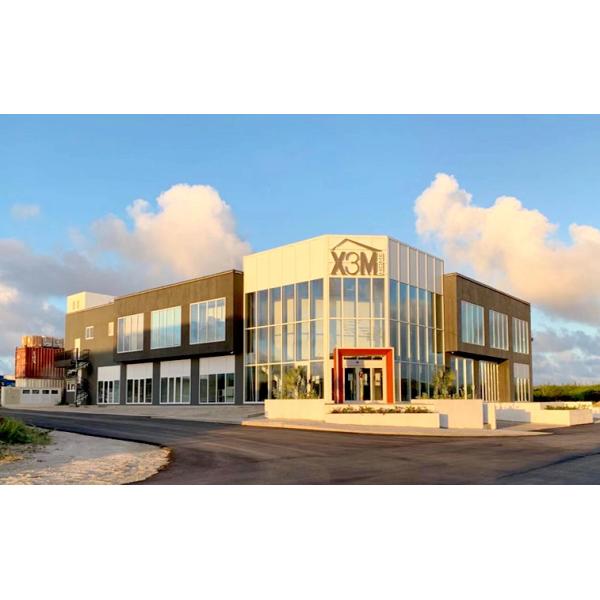 Galvanized Light Steel Structural Workshop For Auto Service Shop