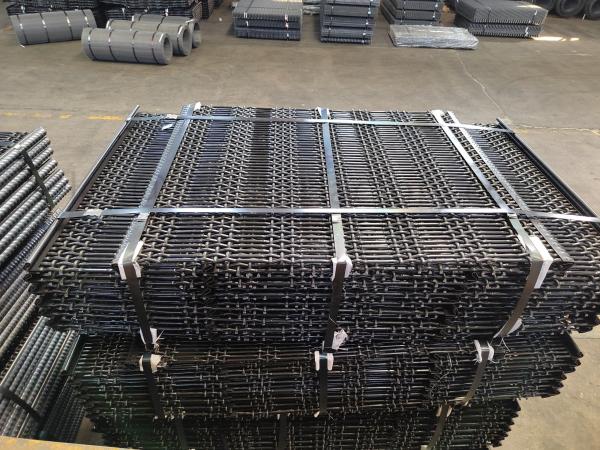 Cheap Plain Weave Woven Wire Mesh Sand Screen 6.0 Mm Dia Sheath Metal Hooked Edges for sale
