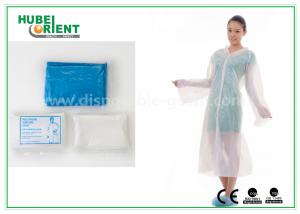 Best Waterproof Disposable PE Visitor Coat/Transparent Plastic PE Disposable Visitor Coats wholesale