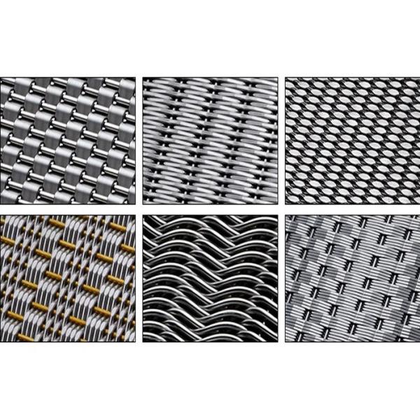 17.5mm Architectural Woven Wire Mesh Facades Perforated Metal Mesh Screen 1.5mm