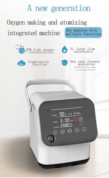 Cheap Plug In Oxygen Concentrator 1-7L Adjustable With Big LED Screen for sale