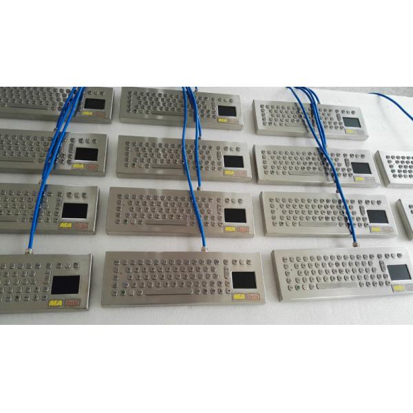 Waterproof Ruggedized Keyboard , Metal Computer Keyboard With Stand Alone Design