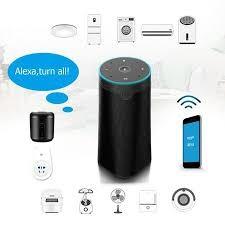 Cheap Internet Smart Alexa Compatible Speakers Black Google Assistant Speaker for sale