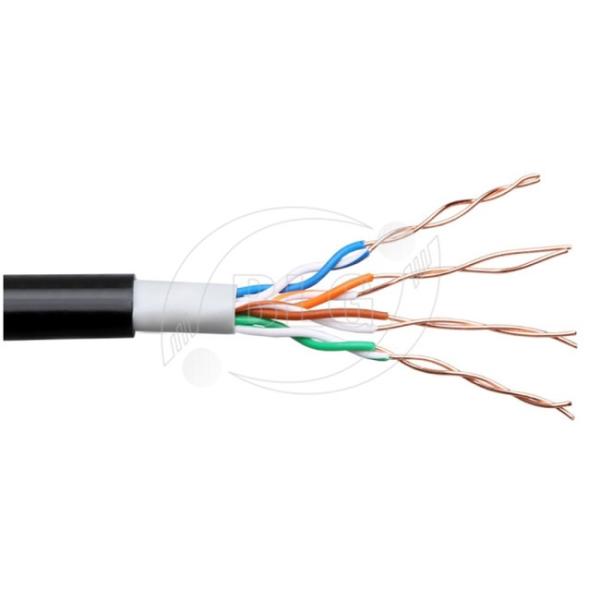 Double Jacketed Cat5e Network Cable UTP 4 Pairs Full Copper UV Resistant