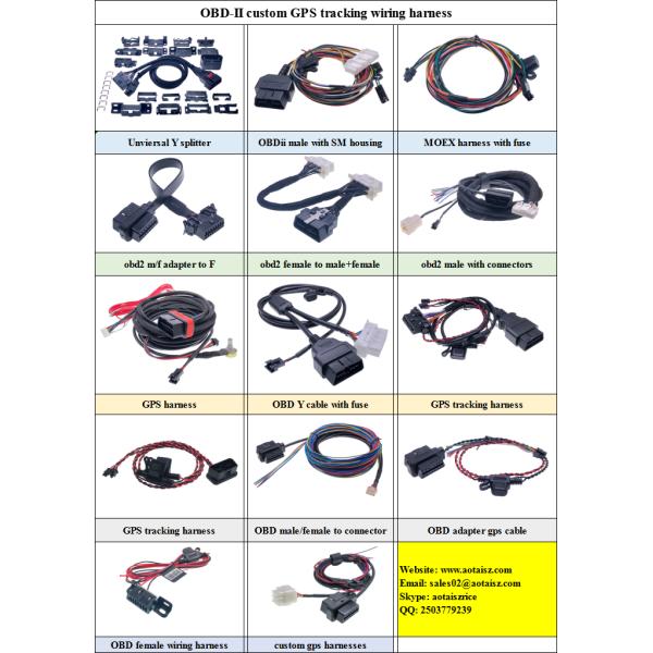 Gray Motorcycle Extension Cable DT06-4P 4Pin OBD Cable For Motorcycle