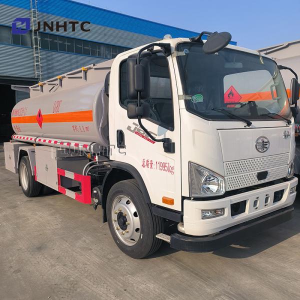 Cheap FAW 5000 Liters Light Diesel Oil Transporter Capacity Fuel Tank Tanker Truck For Sale for sale