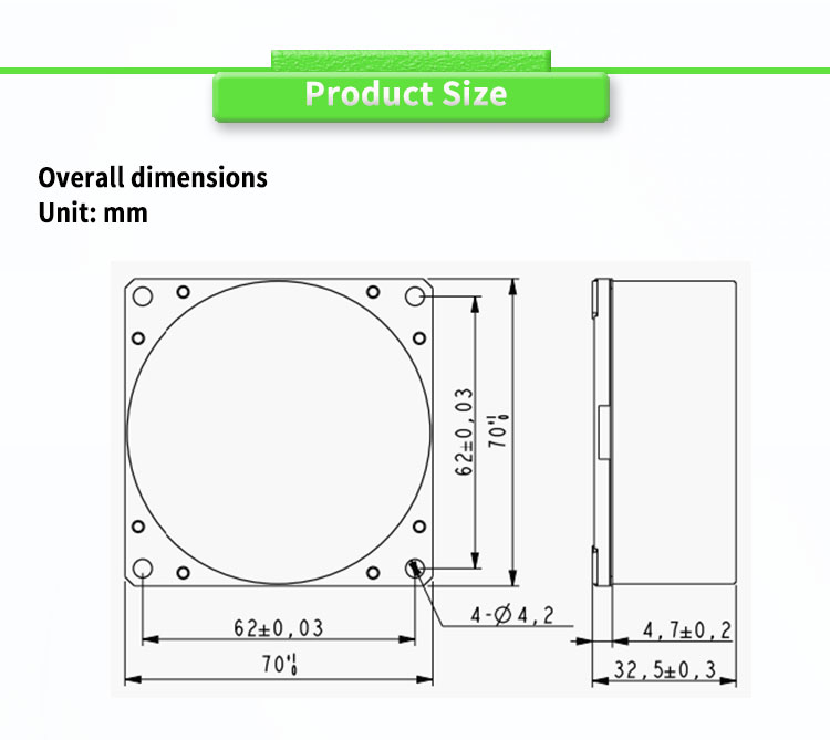 RS422 Output Inertial Navigation Device UNIVO UBTP500Y for High-Precision Applications