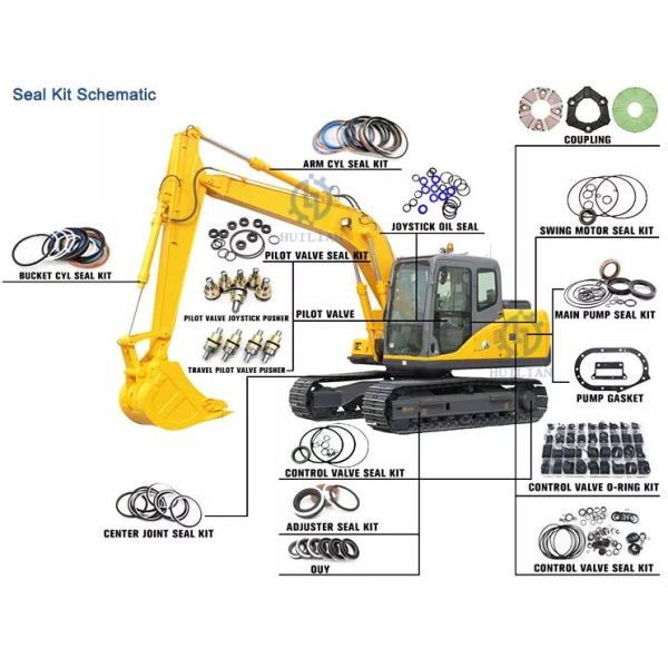 HITACHI Excavator Spare Parts Hydraulic Pump Oil Kit ZX470LC-5G Main Pump Seal Kit