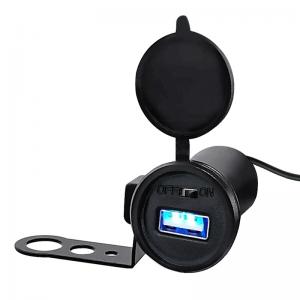 Best Rear Mirror Motorcycle Cell Phone Charger , 5V 2.5A Motorcycle Usb Port wholesale