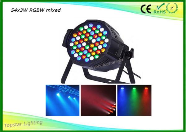 Cheap High Configuration Project Quality RGBW LED Par Light Double Handle Input Output 4 Cords 54x3w for sale