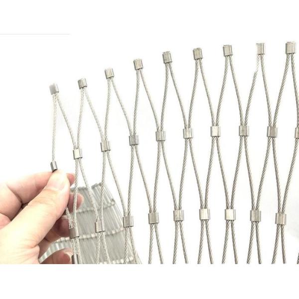 Knotted Type Hand Woven Stainless Steel Rope Mesh with SS304/316 Material 1.5mm/2mm/2.5mm Wire Diameter and 25*25mm/30*30mm/50*50mm Mesh Opening