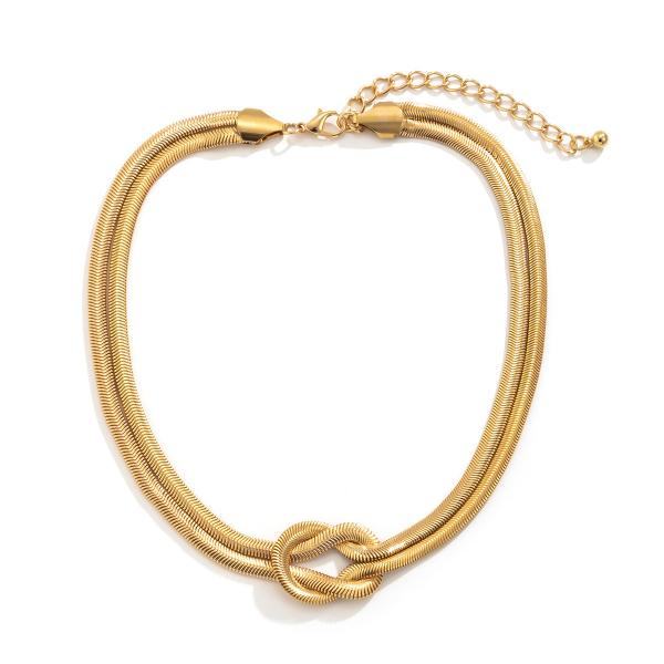 Cheap length 45cm Twisted Gold Chain Necklace Multipurpose Reusable for sale