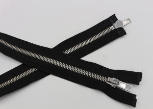 Symmetric Corn Teeth 36 Inch Long Two Way Metal Zip Open End For Coats / Backpack
