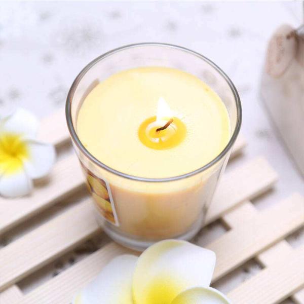 Beautiful Plain Jar Candles Frosted Glass Jar Customized Logo SGS Certification