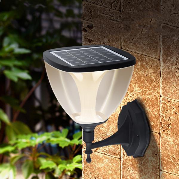 Cheap IP65 aluminum material HM Solar Stigma Lamp Solar Wall lamp Solar Lawn lamp solar powered garden lights for garden use for sale