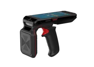 China 5.5 Android Handheld Mobile Phone UHF RFID Reader Terminal With NFC 2D Barcode Scanner on sale