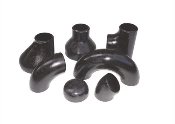 Cheap Carbon Steel Butt Weld Pipe Fittings Black Color High Strength Round Shape for sale