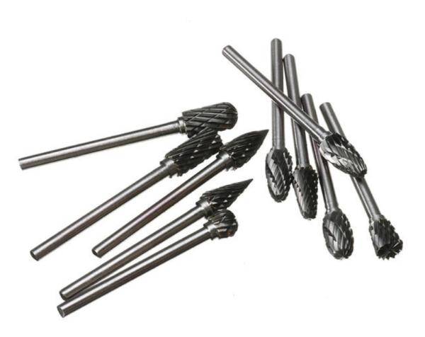 Cheap Cylinder Shape Tungsten Carbide Bur Double Cut Rotary Burr File With 14 Inch Shank Dia for sale