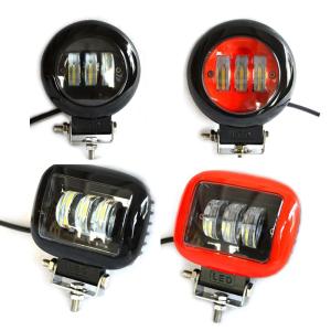 The Newest Super Bright Red/Black, Square/Round 4.5 Inch Rectangle 30W Work Light For Wrangler SUV ATV Truck