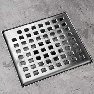 Best Square Shower Floor Drain Brushed 304 Stainless Steel Material wholesale