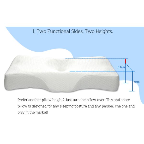 Custom Orthopedic Anti Suffocation Pillow Therapy Contoured Memory Foam Pillow