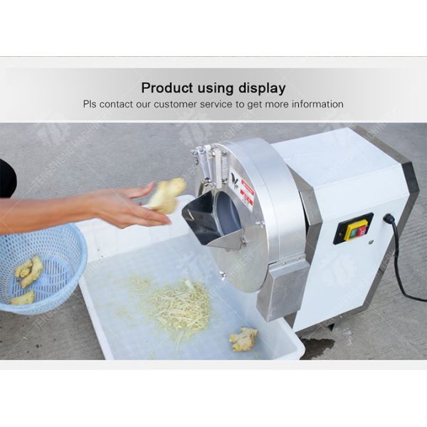 100KG/H Vertical Ginger Plantain Cutting Machine Multifunctional