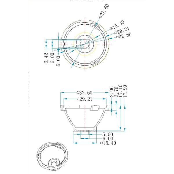10 Degree 29mm XML LED Optics Lenses for Cree LED Flash Lighting