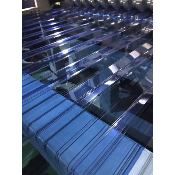Blue Plastic Polycarbonate corrugated Sheet Impact-Resistant and Lightweight for Enhanced Functionality and Design