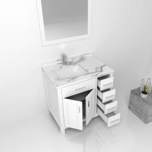 Best White Solid Wood Bathroom Vanity Cabinets / sink basin cabinet wholesale