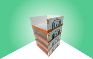 Best Heavy Duty Stackup Disney Cardboard PDQ Trays For Promoting Kid Drink Bottle / Lunch wholesale