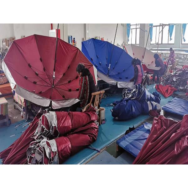 Stable Structure Wooden Umbrella with Pongee Panel Material and 2.5m Open Diameter