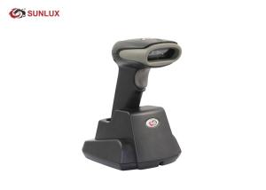 Single Line Scan Wireless QR Code Scanner , Wireless USB Barcode Scanner With Cradle