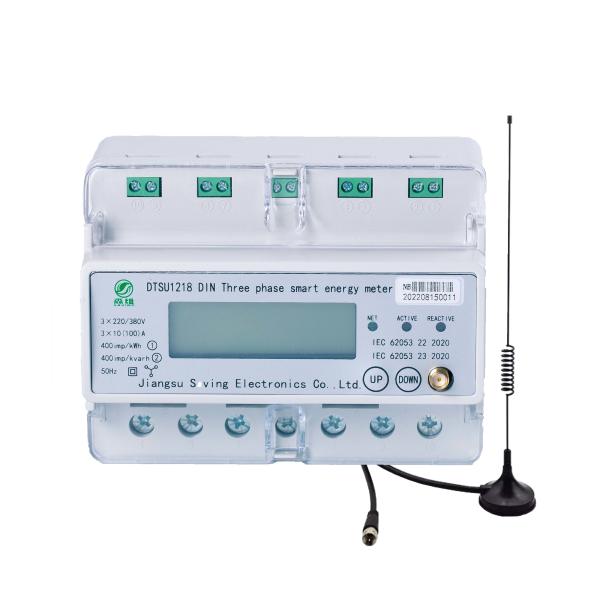 Cheap Three phase Din rail Multi Tariff Digital LCD Display Voltage Smart Wifi Electric Energy Meter From Saving for sale