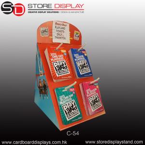 Best Display corrugated counter displaybox with hooks wholesale