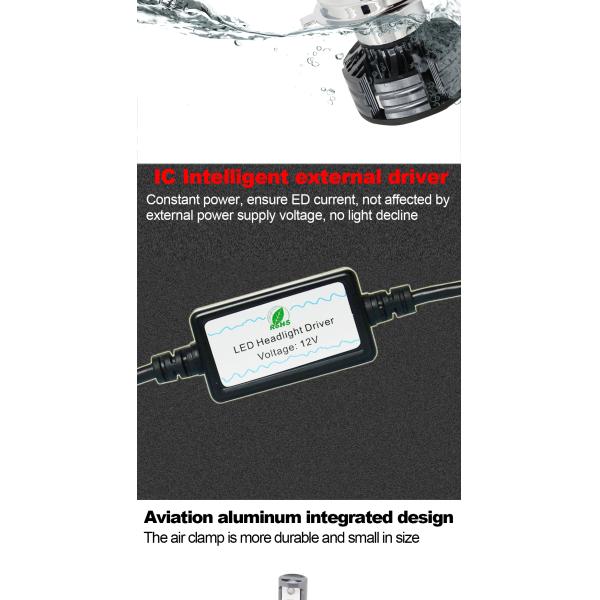 Universal 3 Color Brightest Led Headlight Bulbs H1 H3 H4 H7 H11 9005 9006