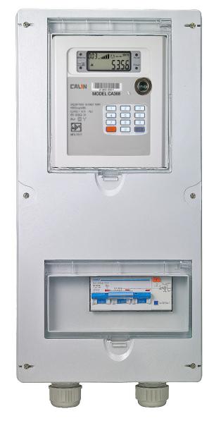 Cheap Single Position Three Phase Electricity Meter Box IP54 With Hinges , Lock And Key for sale