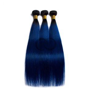 Best #T1B/Blue Straight Remy Human Hair Bundles Sew In Weave Bundles Brazilian Bundle Deals wholesale