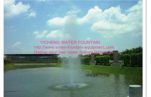 China Straight Spray Floating Pond Fountain , Dancing Water Fountain Equipment on sale