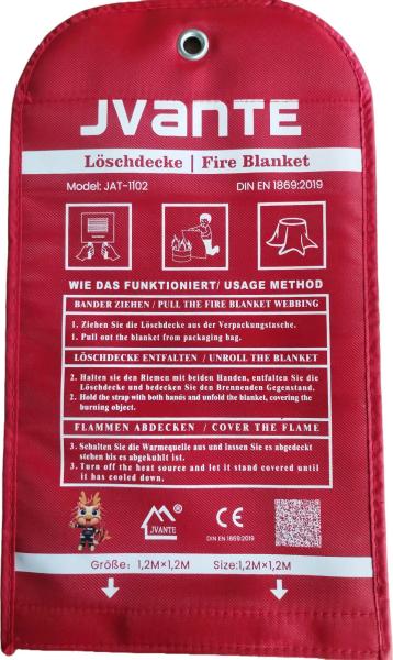 Cheap 100% Fiberglass Fabric Fire Extinguisher Blanket 1.5m*1.5m for sale