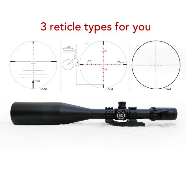 4KM Secozoom ED 4X-50X75 SFP Scope Second Focal Plane