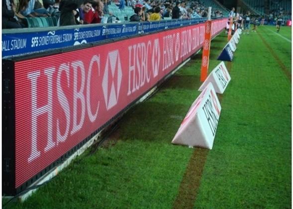 Cheap Electronic Stadium Perimeter Led Display Scoreboards P12 For outdoor for sale