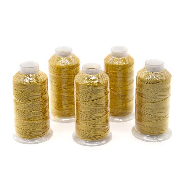 DIY Metallic Yarn Thread Gold and Silver Silk Multi-Strands Embroidery for Jewelry Making